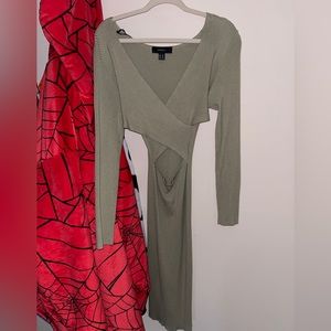 Green Forever 21 Sweater dress